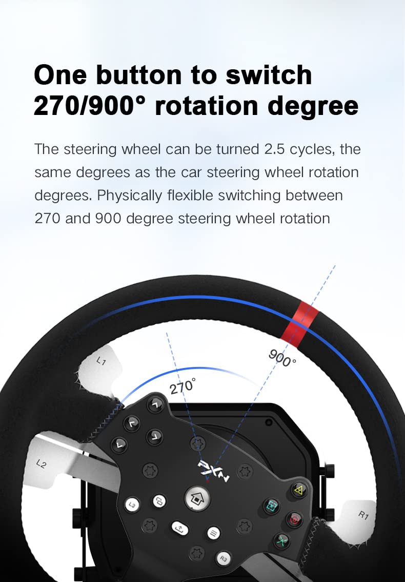 PXN V10 Force Feedback Steering Wheel, 100% Working Read Description
