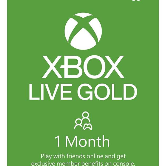 Xbox Live Gold 1 Month Membership Digital Code USA