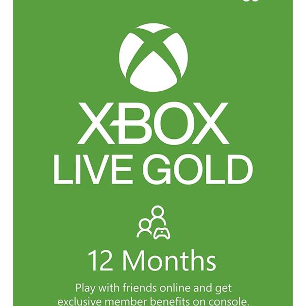 Xbox Live Gold 12 Month Membership Digital Code USA