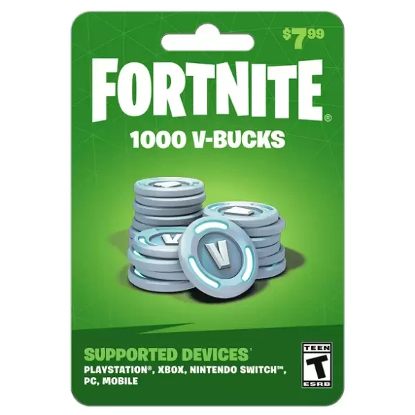 Fortnite 1,000 Vbucks Gift Card Digital code