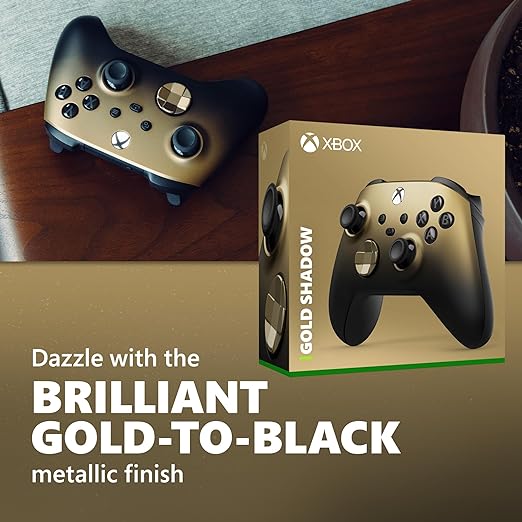 Xbox Wireless Controller Gold Shadow Special Edition for Xbox Series X|S, Xbox One, and Windows Devices