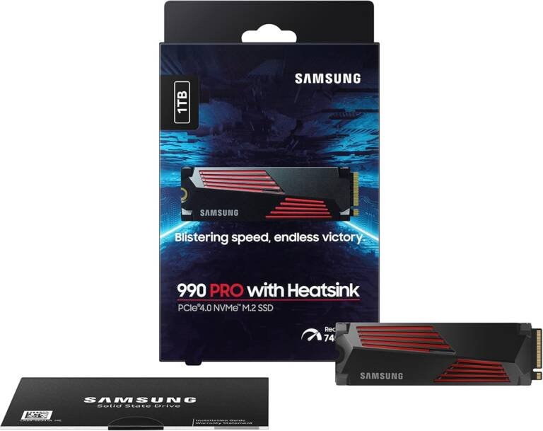 Samsung SSD 990 PRO 1TB, M.2 Withheatsink For Playstation 5