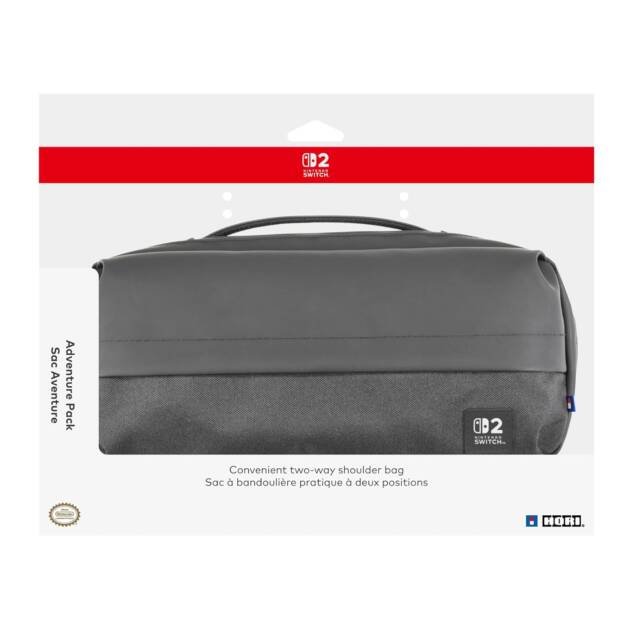 HORI Adventure Pack (Black) - Shoulder Bag for Nintendo Switch 2 - Officially Licensed by Nintendo