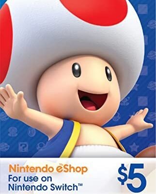 NINTENDO ESHOP $5 GIFT CARD DIGITAL CODE USA