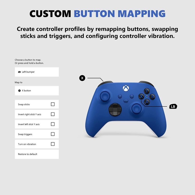 Xbox Core Wireless Controller – Shock Blue - Image 2