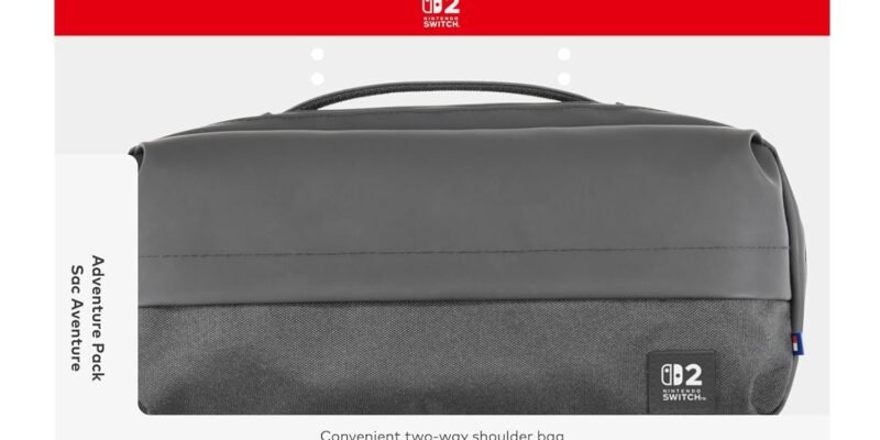 HORI Adventure Pack (Black) - Shoulder Bag for Nintendo Switch 2 - Officially Licensed by Nintendo