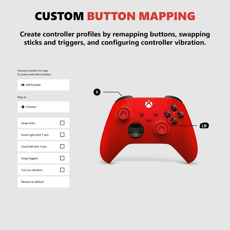 Xbox Core Wireless Controller – Pulse Red - Image 3