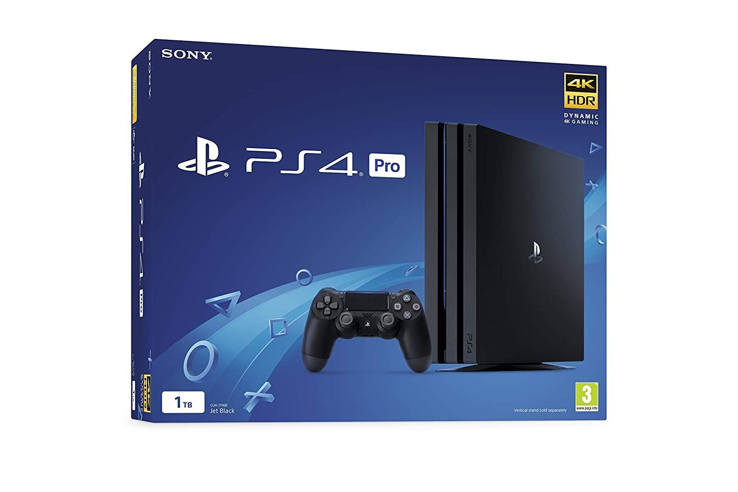 71jN27mYlhL._SL1500_.jpg Sony PlayStation 4 Pro 1TB Console - Black Refurbished - Image 1