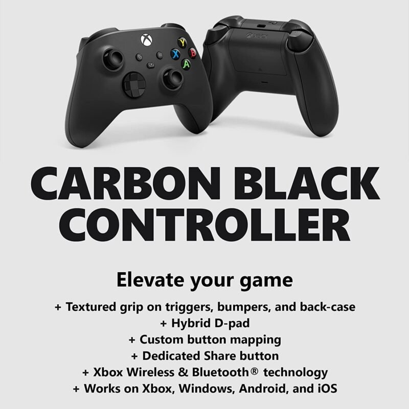 Xbox One Series S/X Wireless Controller Carbon Black - Image 3