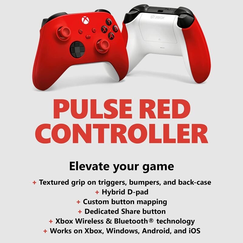 Xbox Core Wireless Controller – Pulse Red - Image 4