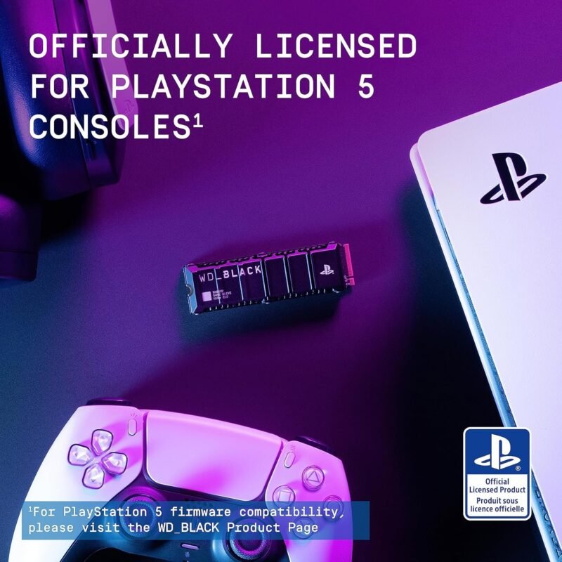 WD_BLACK 2TB SN850P NVMe M.2 SSD Officially Licensed Storage Expansion for PS5 Consoles, up to 7,300MB/s, with heatsink - Image 4