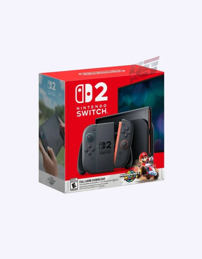 Nintendo Switch 2 Mario Kart World Bundle console and game box