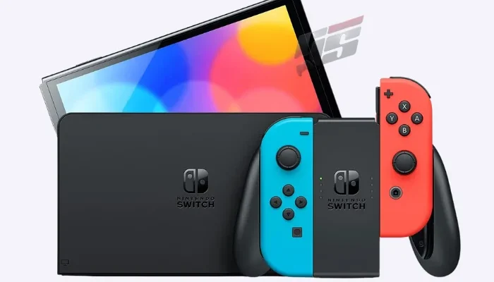 Nintendo Switch OLED Model Neon Red Neon Blue Set