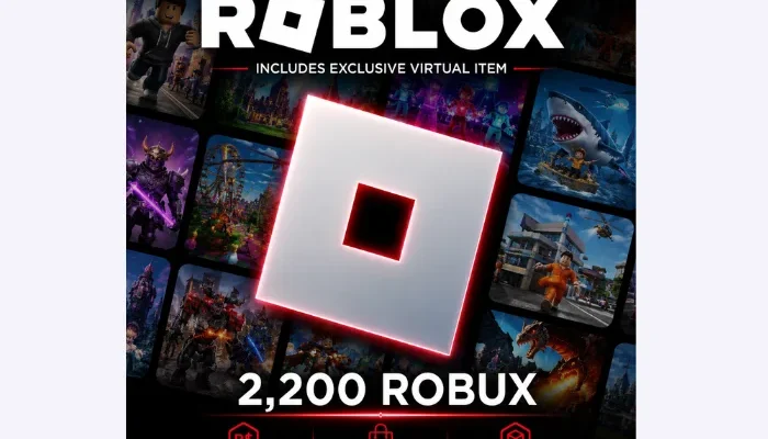 Roblox Digital $25 Gift Card  2,200 Robux Includes Exclusive Virtual Item Online Game Code