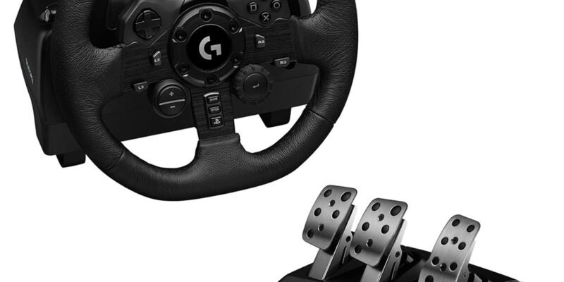 Logitech G G923 TRUEFORCE Sim Racing Wheel and Pedals for PC, PS4 & PS5