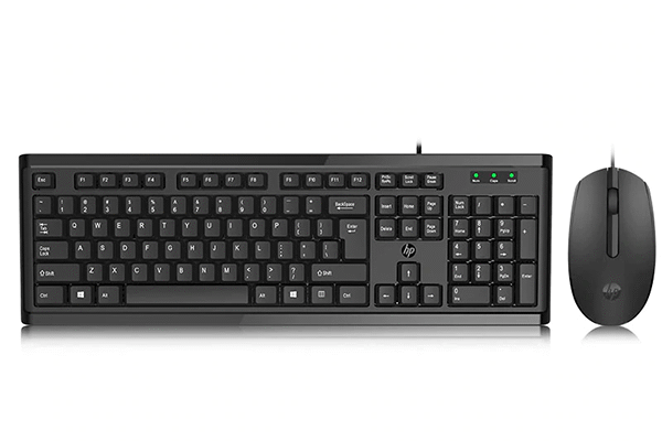 HP KM10 Wired USB Keyboard And Mouse-Universal Office Mice & Keyboard Combo