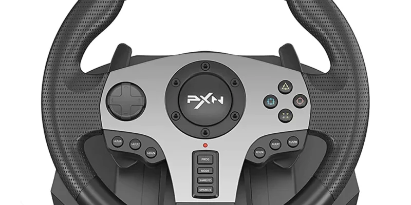 PXN V9 270/900 Degree Steering Wheel For PS4, Xbox One,Xbox Series X/S, Nintendo Switch, PC