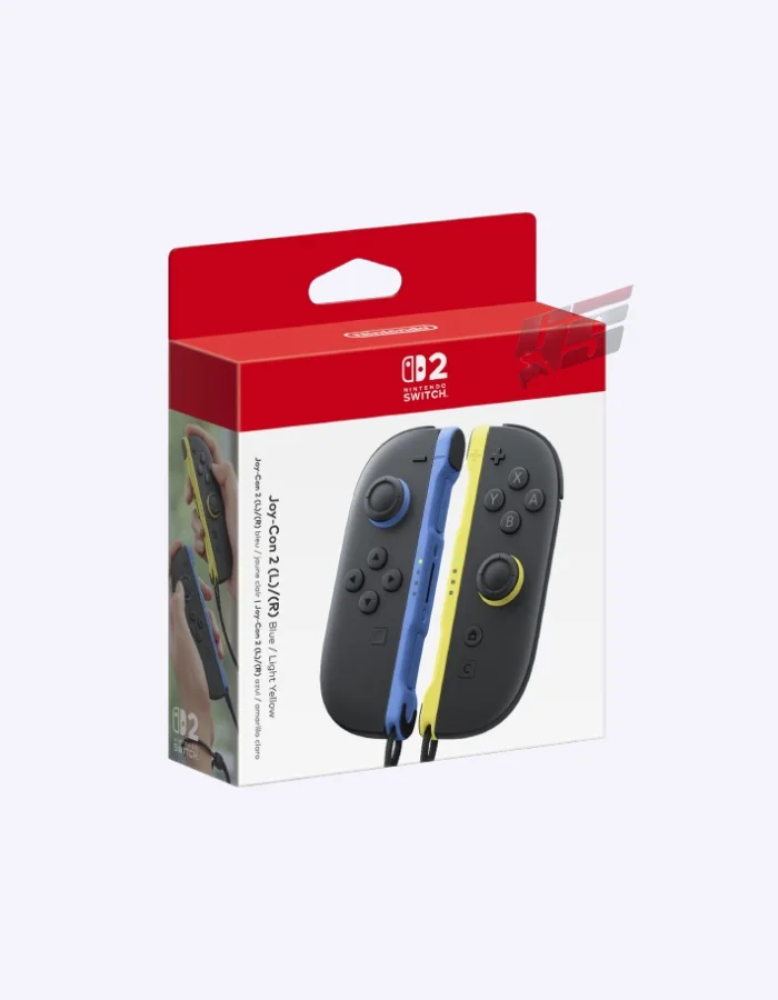 Nintendo Switch 2 Joy Con Controllers Blue Light Yellow