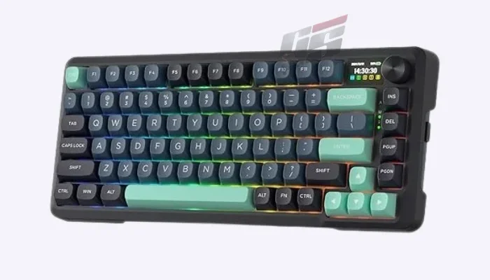 Redragon Behemoth K724 Pro wireless gasket gaming keyboard with TFT screen