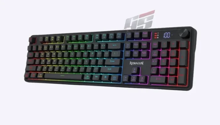 Redragon K526 PRO Volcano wireless membrane keyboard with info screen