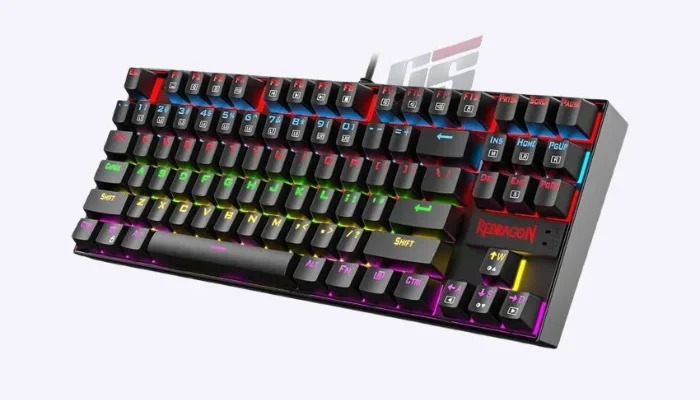 Redragon K552 tenkeyless mechanical keyboard with red switches