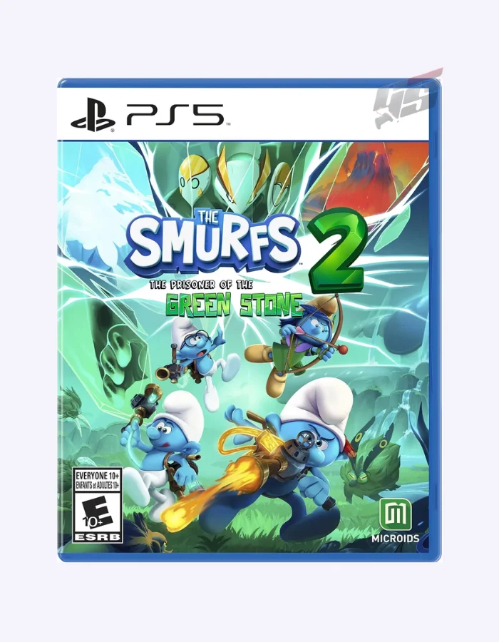 The Smurfs 2 Prisoner of the Green Stone PlayStation 5 game case