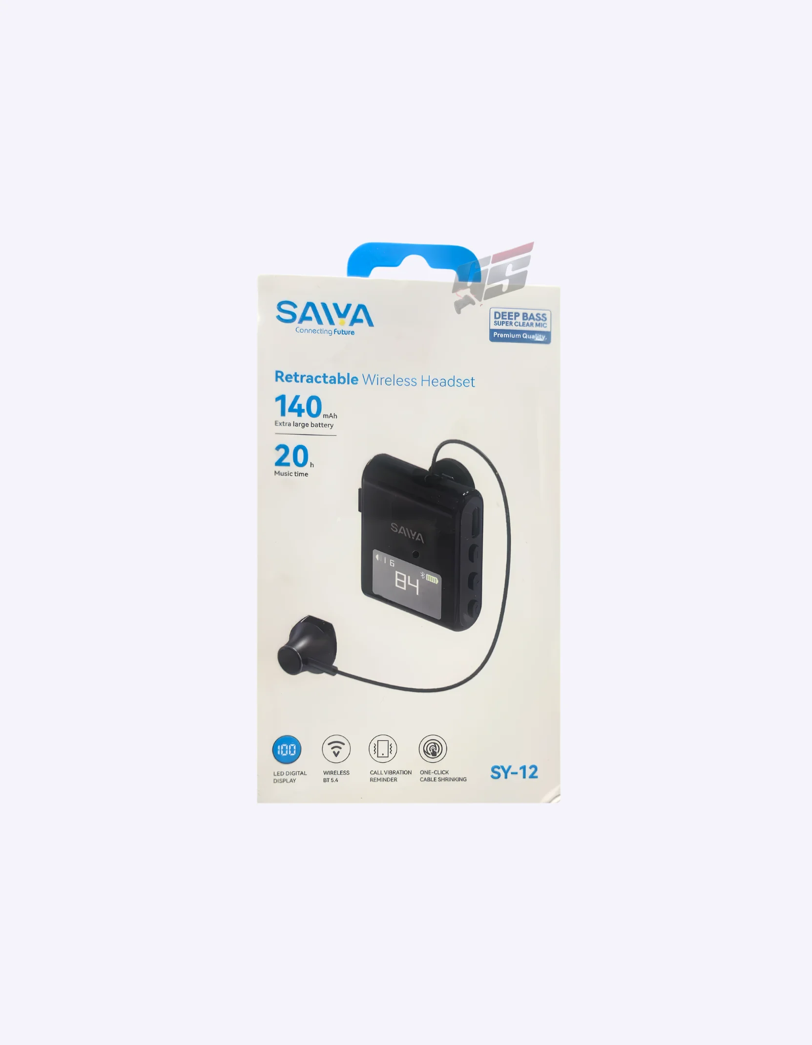 SAIYA Retractable Wireless Headset SY 12 SAIVA RETRACTABLE WIRELESS HEADSET SY 12